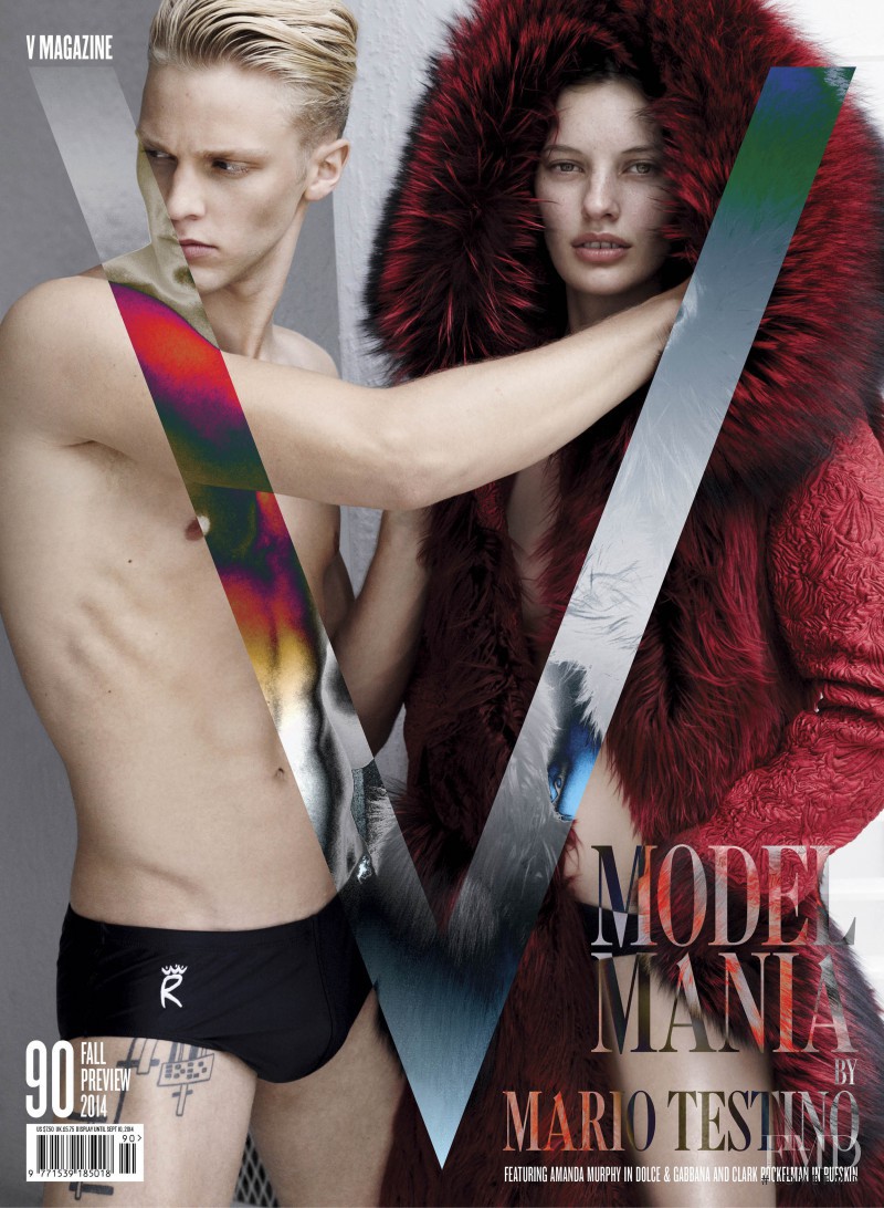 Amanda Murphy, Clark Bockelman featured on the V Magazine cover from September 2014