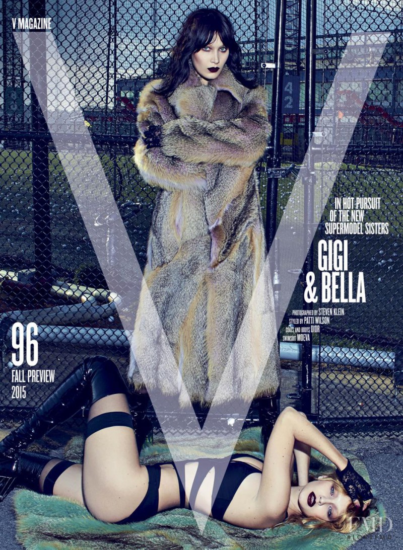 Gigi Hadid featured on the V Magazine cover from August 2015