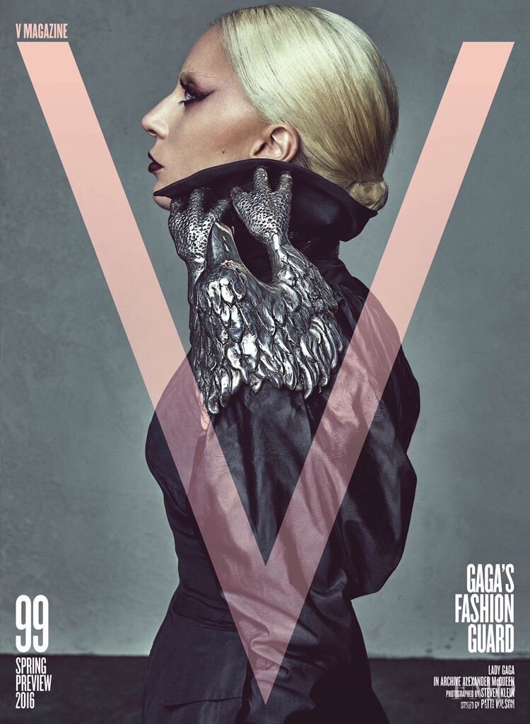Lady Gaga featured on the V Magazine cover from February 2016