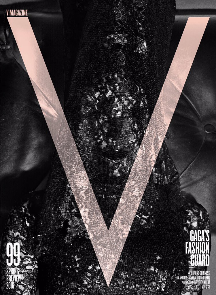 Daphne Guinness featured on the V Magazine cover from February 2016