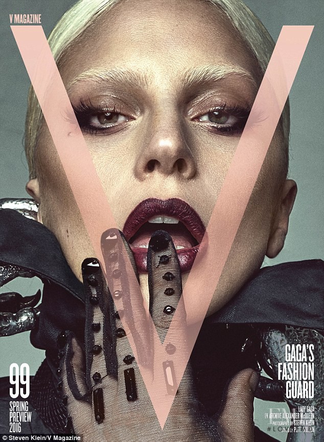 Lady Gaga featured on the V Magazine cover from February 2016