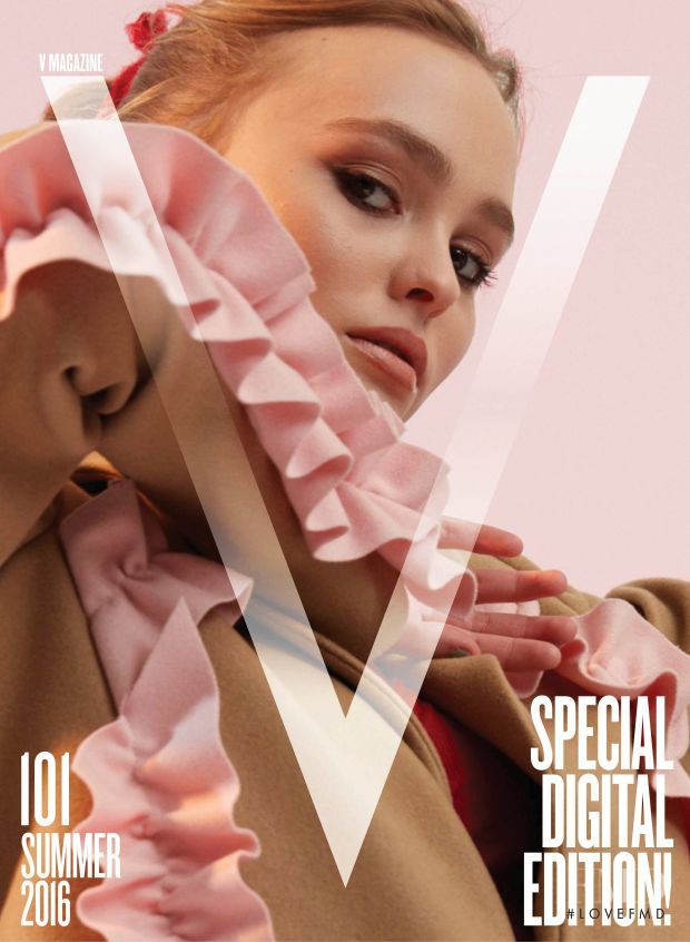 Lily-Rose Depp featured on the V Magazine cover from June 2016