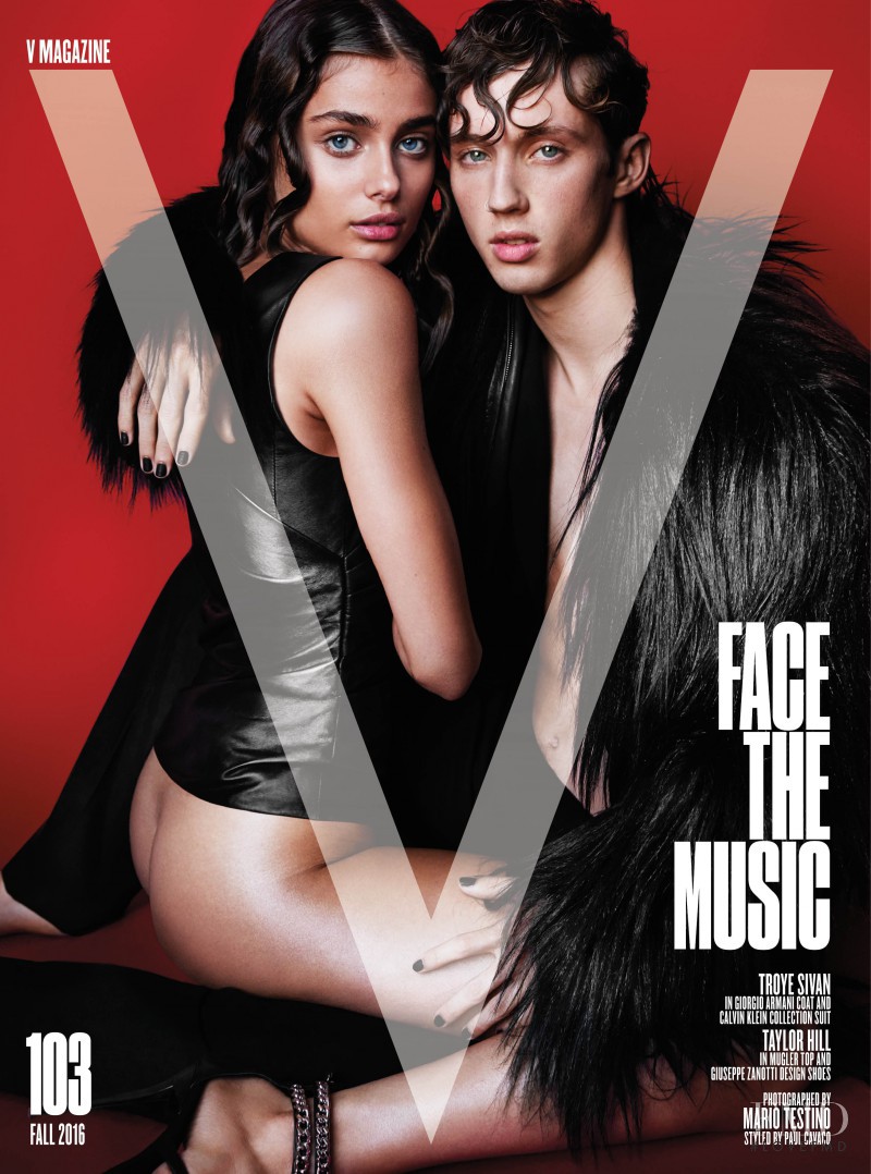 Taylor Hill featured on the V Magazine cover from September 2016