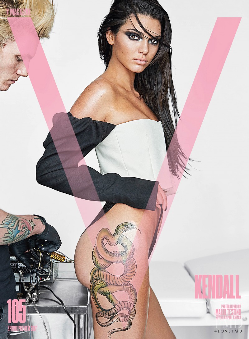 Kendall Jenner featured on the V Magazine cover from January 2017