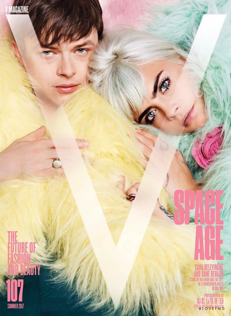 Cara Delevingne featured on the V Magazine cover from May 2017