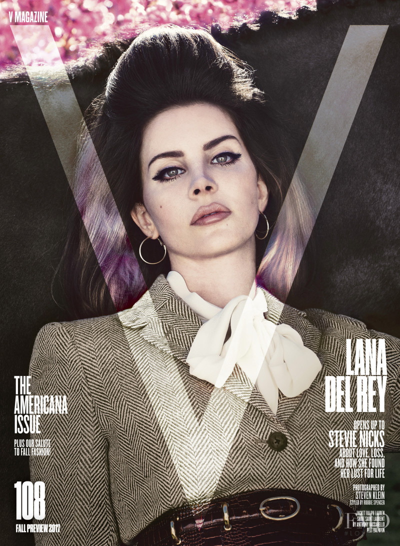 Lana Del Rey featured on the V Magazine cover from September 2017