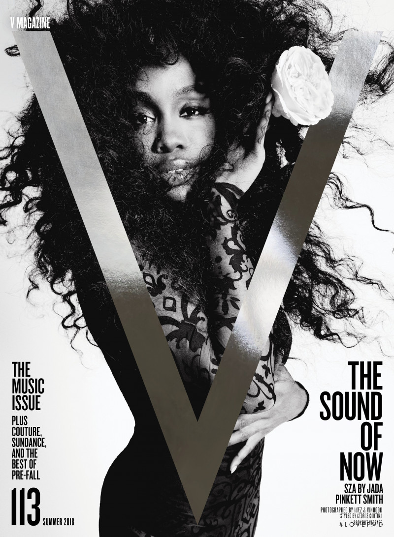 SZA featured on the V Magazine cover from May 2018