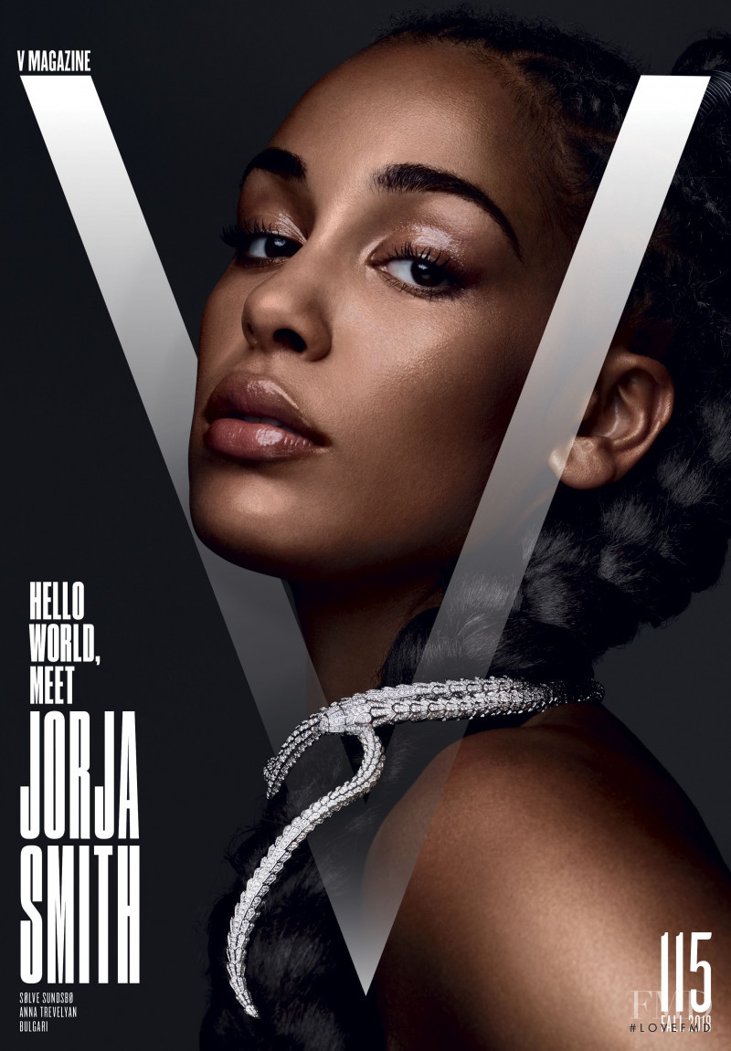 Jorja Smith featured on the V Magazine cover from September 2018
