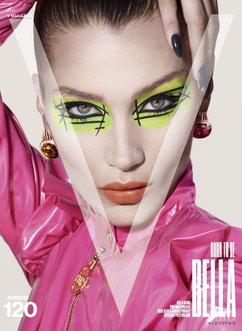 Bella Hadid featured on the V Magazine cover from July 2019