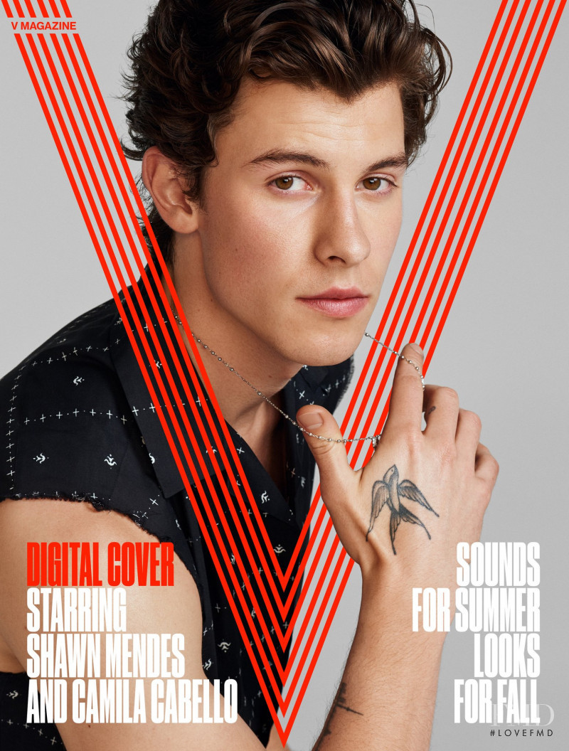 Shawn Mendes featured on the V Magazine cover from July 2019