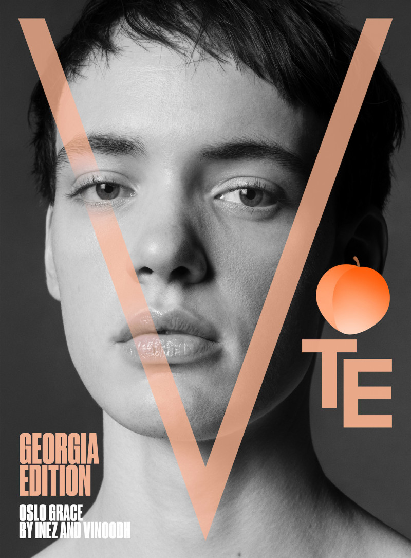 Oslo Grace featured on the V Magazine cover from December 2020