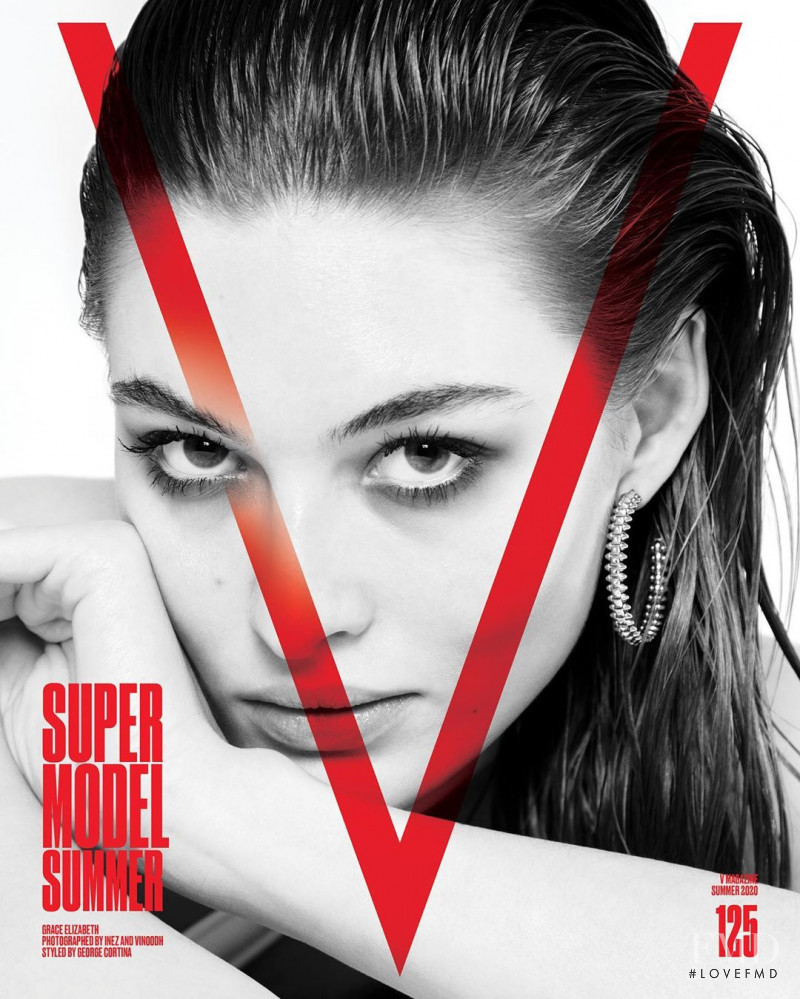 Grace Elizabeth featured on the V Magazine cover from May 2020