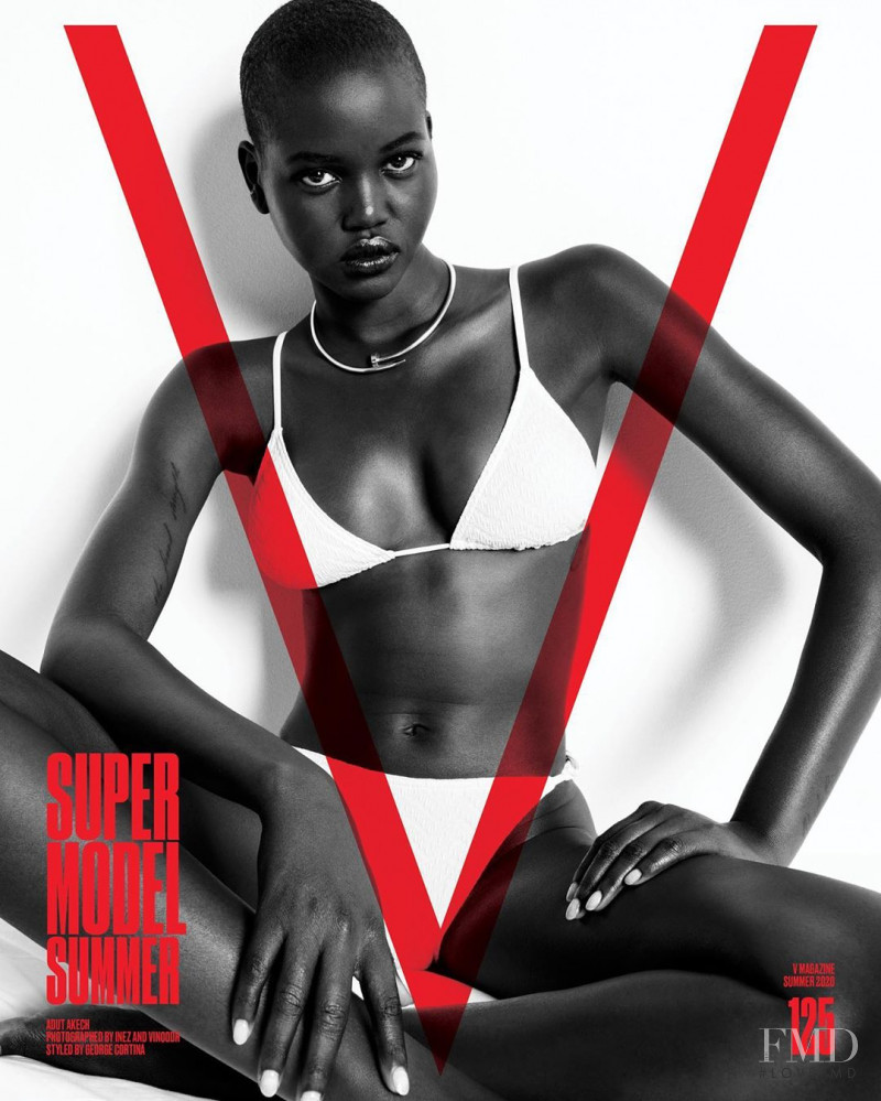 Adut Akech Bior featured on the V Magazine cover from May 2020