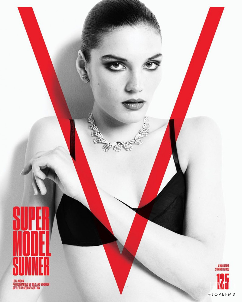 Lola Nicon featured on the V Magazine cover from May 2020