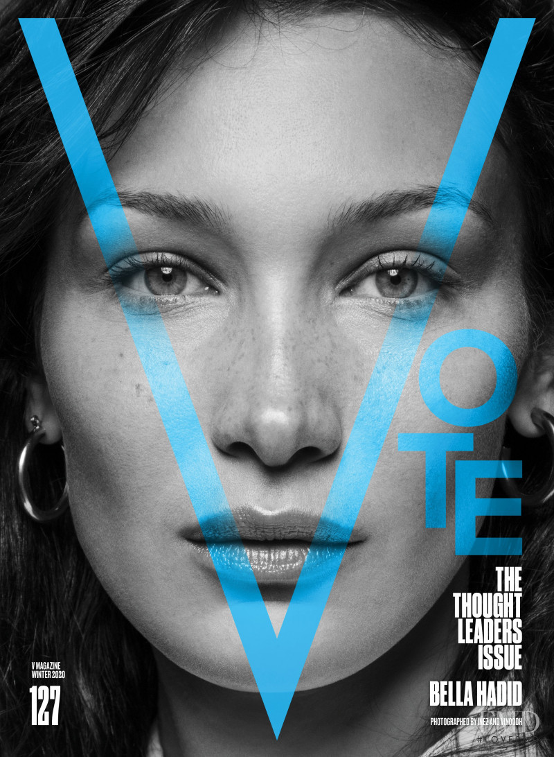 Bella Hadid featured on the V Magazine cover from November 2020