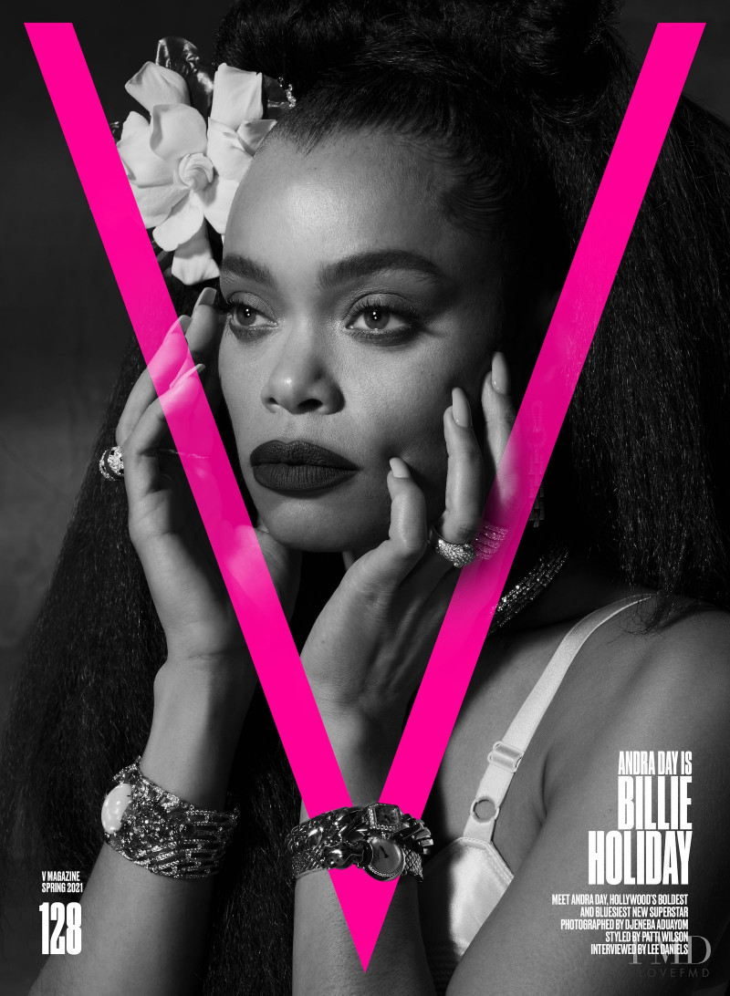 Andra Day featured on the V Magazine cover from February 2021
