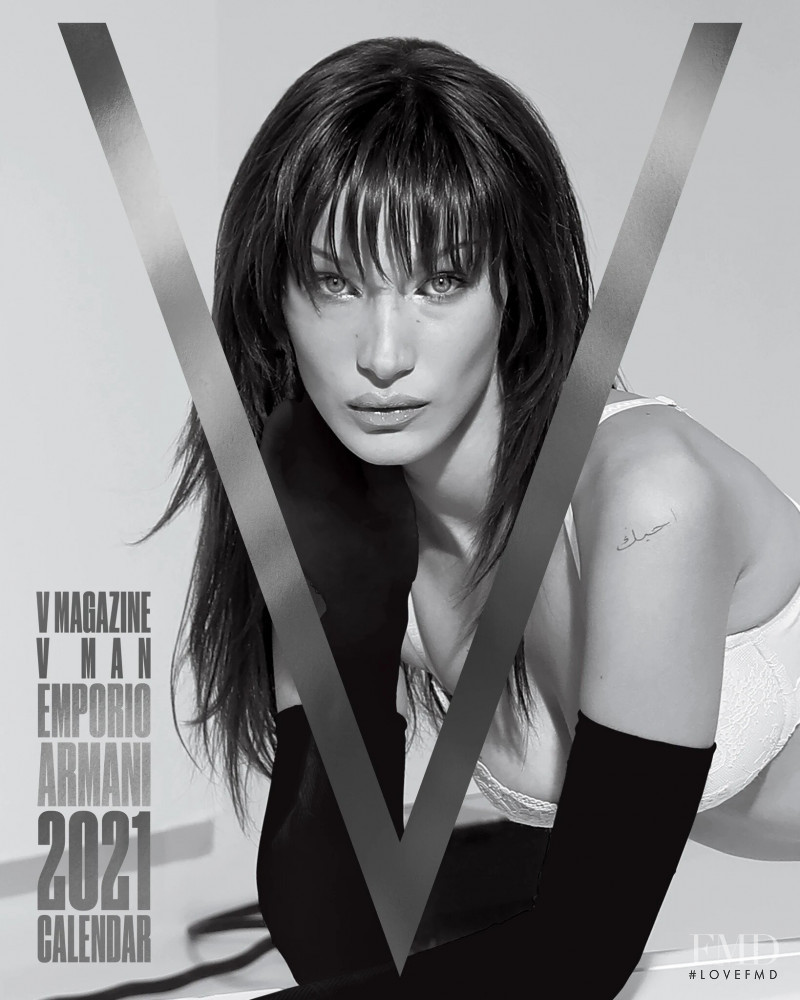Bella Hadid featured on the V Magazine cover from January 2021