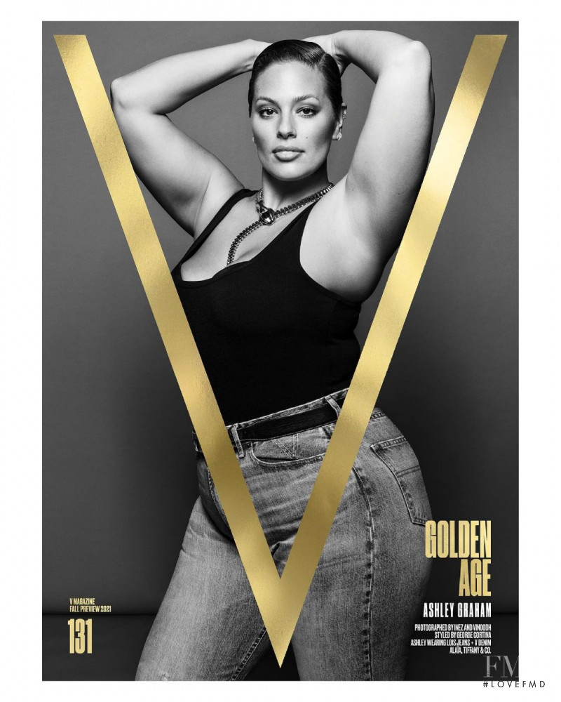 Ashley Graham featured on the V Magazine cover from July 2021