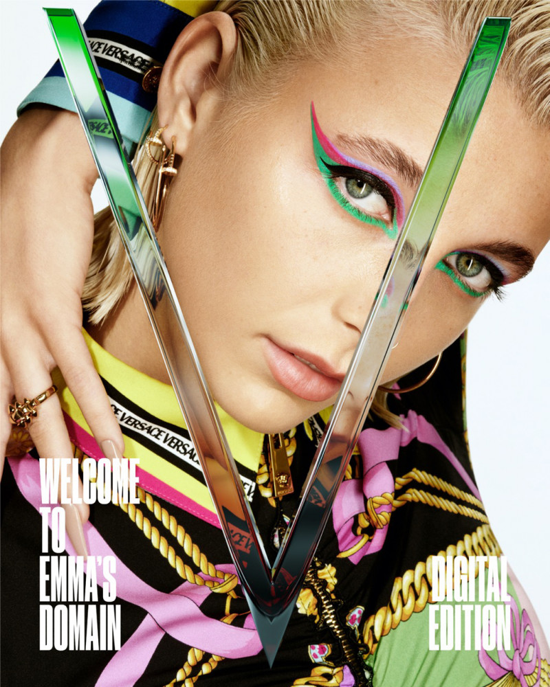 Emma Chamberlain featured on the V Magazine cover from July 2022