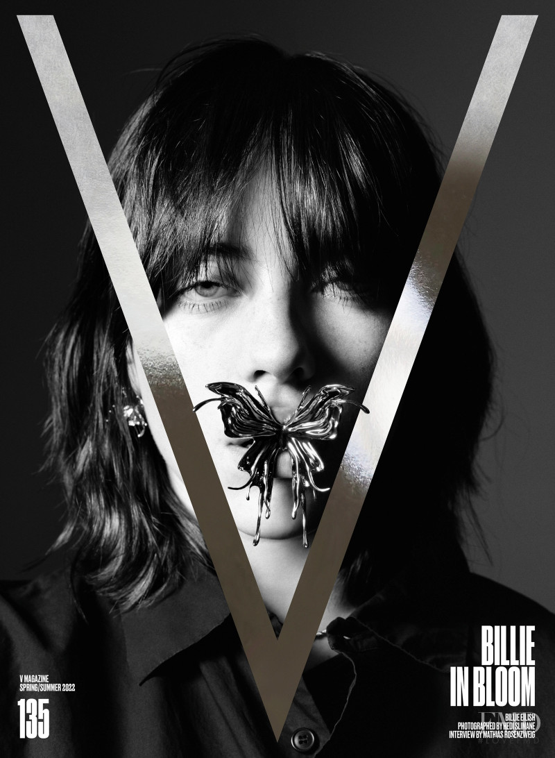 Billie Eilish featured on the V Magazine cover from March 2022