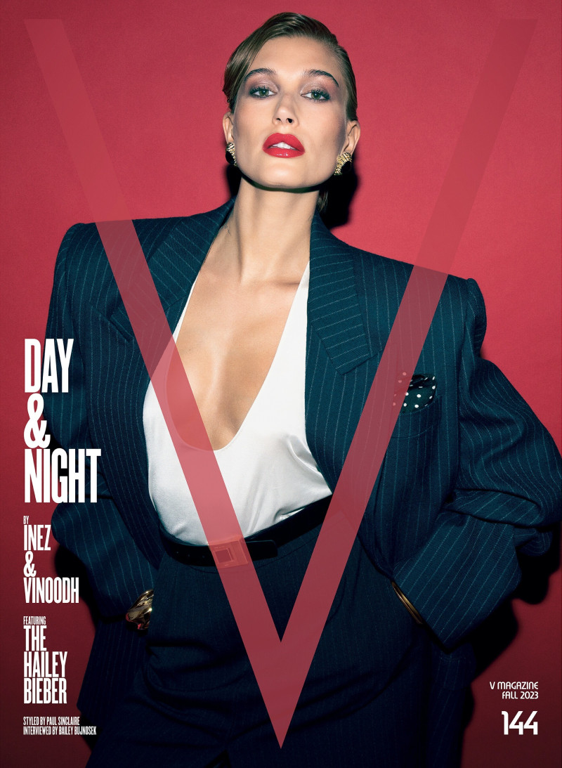 Hailey Baldwin Bieber featured on the V Magazine cover from September 2023