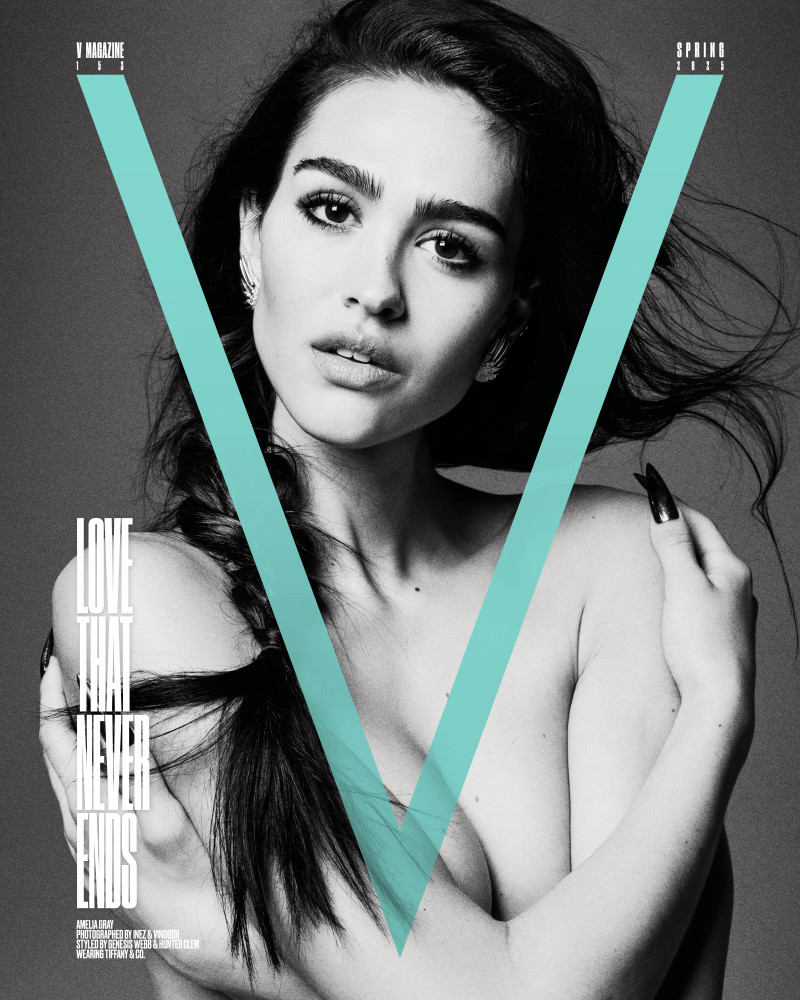 Amelia Gray Hamlin featured on the V Magazine cover from March 2025