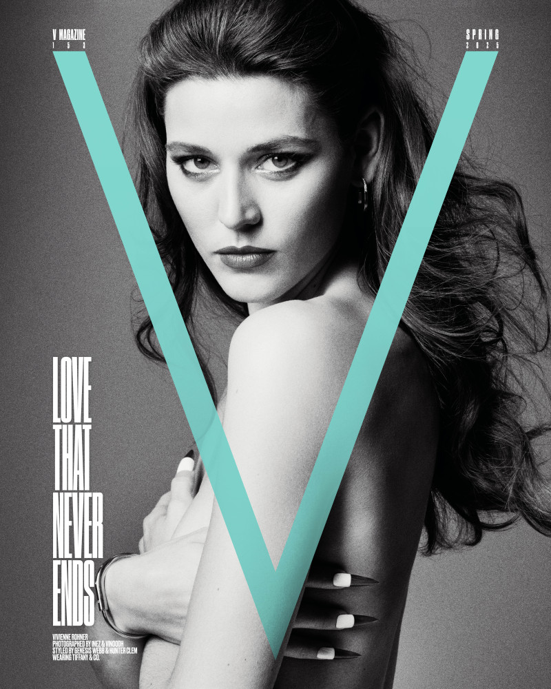 Vivienne Rohner featured on the V Magazine cover from March 2025