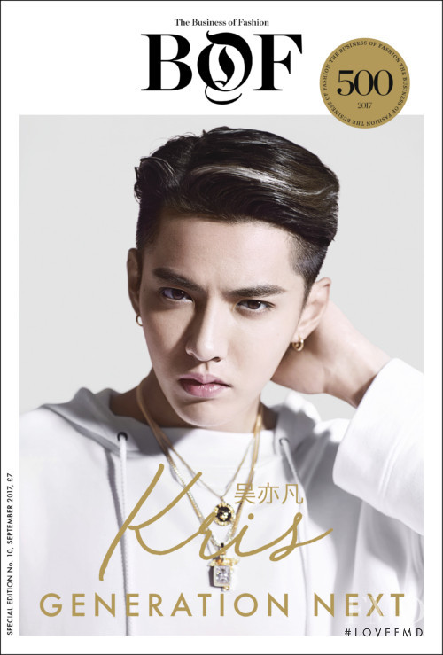 Kris Wu featured on the Business of Fashion cover from September 2017