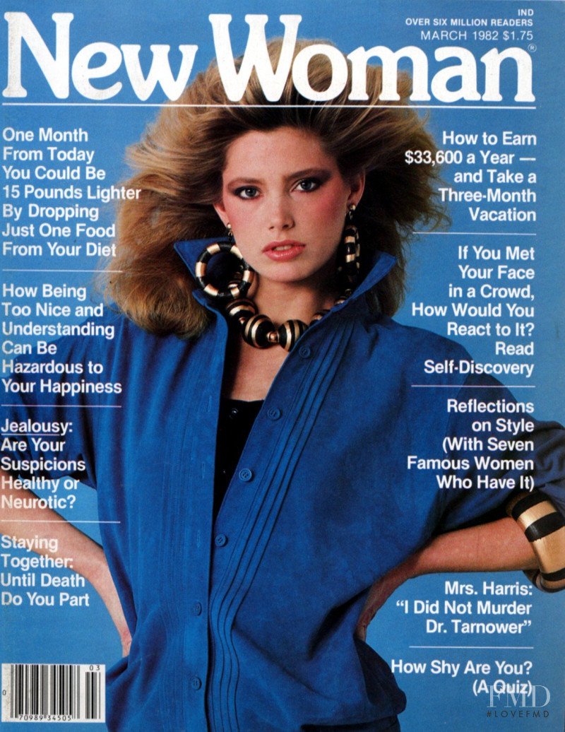 Kelly Emberg featured on the New Woman cover from March 1982