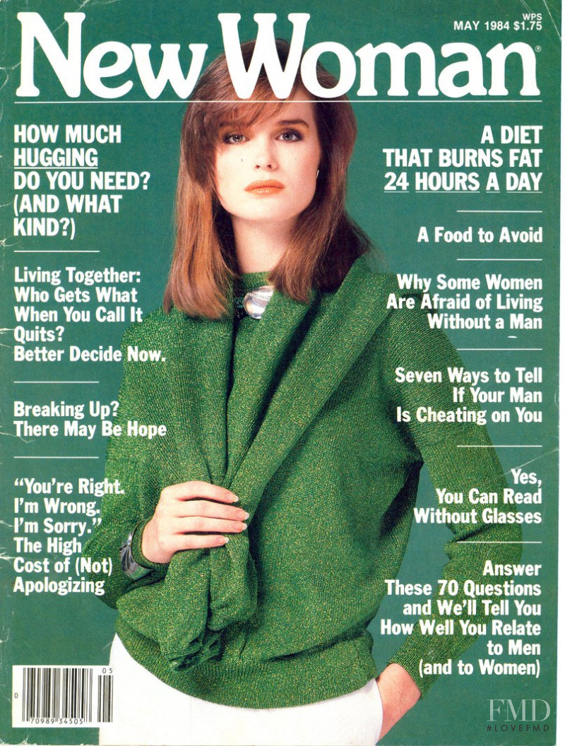 Jacki Adams featured on the New Woman cover from May 1984