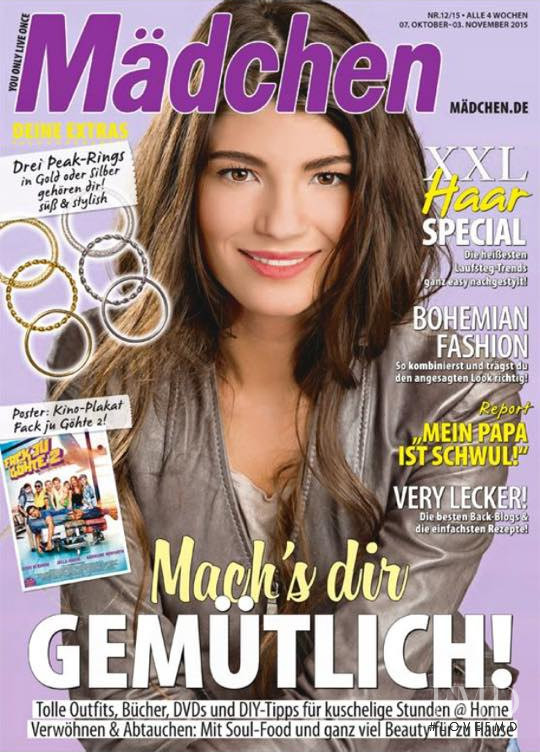 Elisa Di Fina featured on the Madchen cover from October 2015