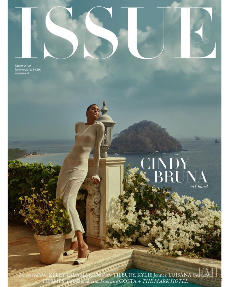 Cindy Bruna featured on the Issue Chile cover from August 2019