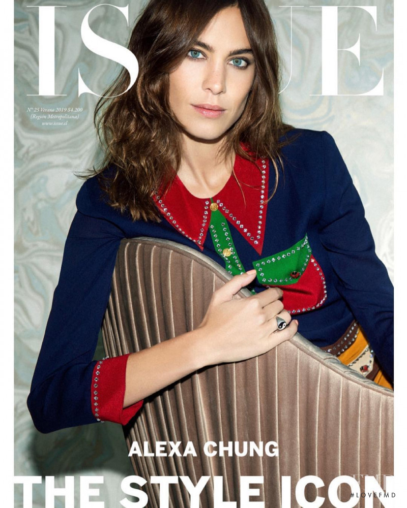 Alexa Chung featured on the Issue Chile cover from January 2019