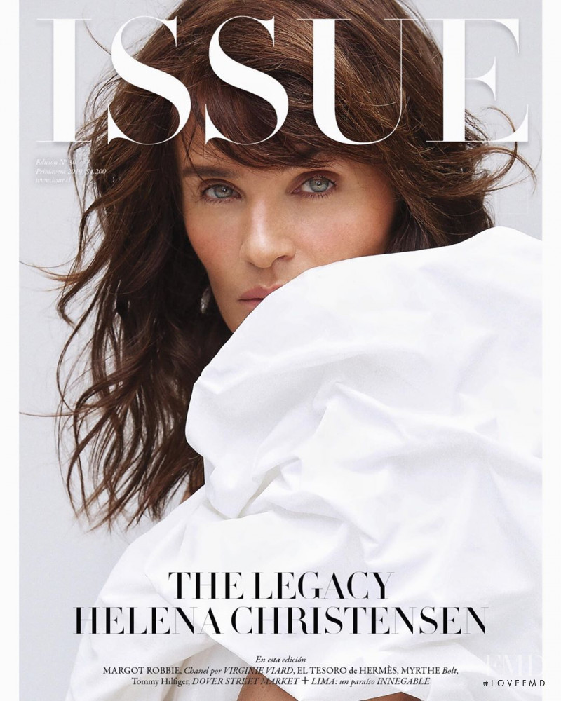 Helena Christensen featured on the Issue Chile cover from November 2019