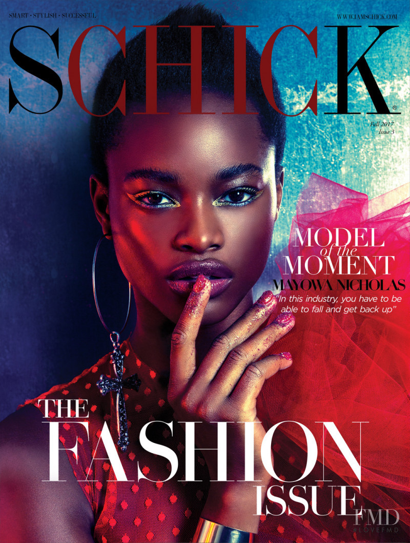 Mayowa Nicholas featured on the Schick cover from September 2017