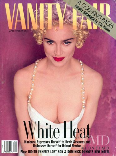 Madonna featured on the Vanity Fair USA cover from April 1990
