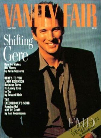 Richard Gere featured on the Vanity Fair USA cover from May 1990
