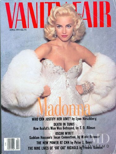 Madonna featured on the Vanity Fair USA cover from April 1991