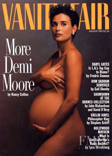 Demi Moore featured on the Vanity Fair USA cover from August 1991
