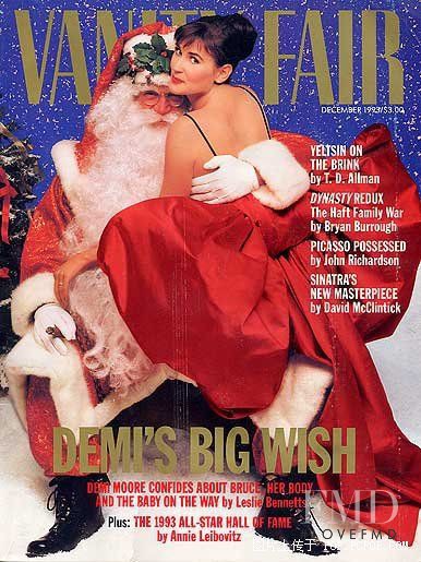 Demi Moore featured on the Vanity Fair USA cover from December 1993