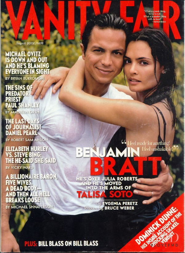 Talisa Soto featured on the Vanity Fair USA cover from August 2002