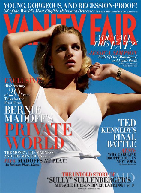 Jessica Simpson featured on the Vanity Fair USA cover from June 2009