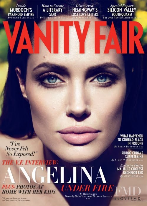 Angelina Jolie featured on the Vanity Fair USA cover from October 2011