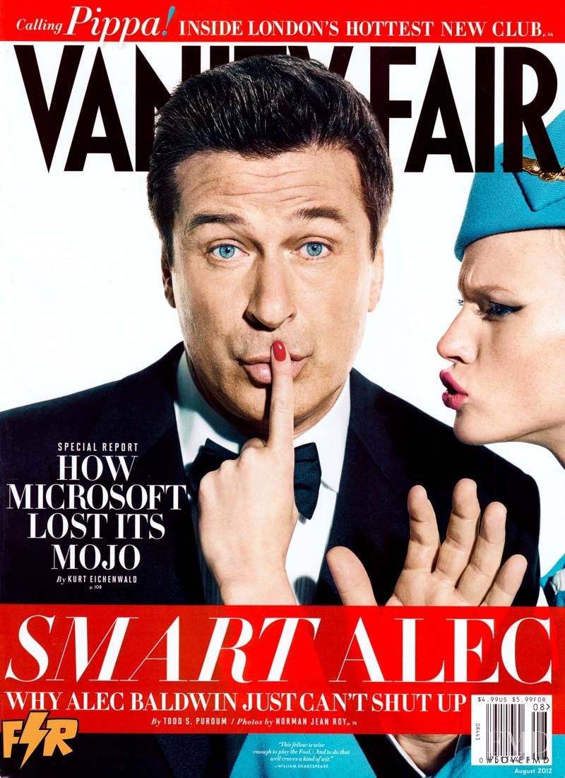Anne Vyalitsyna featured on the Vanity Fair USA cover from August 2012