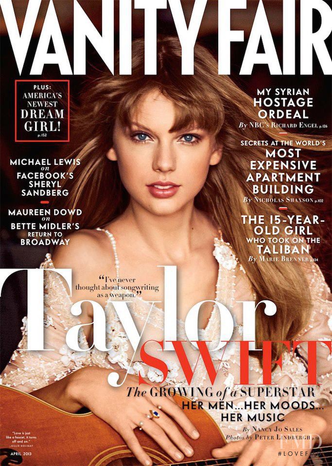 Taylor Swift featured on the Vanity Fair USA cover from April 2013