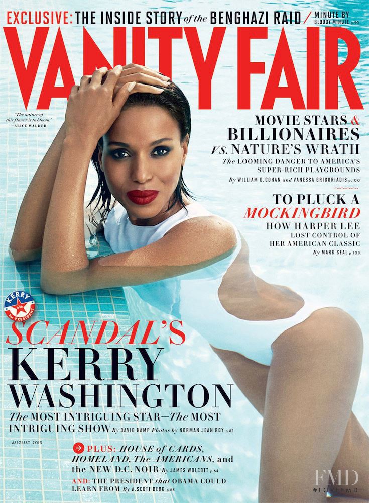 Kerry Washington featured on the Vanity Fair USA cover from August 2013