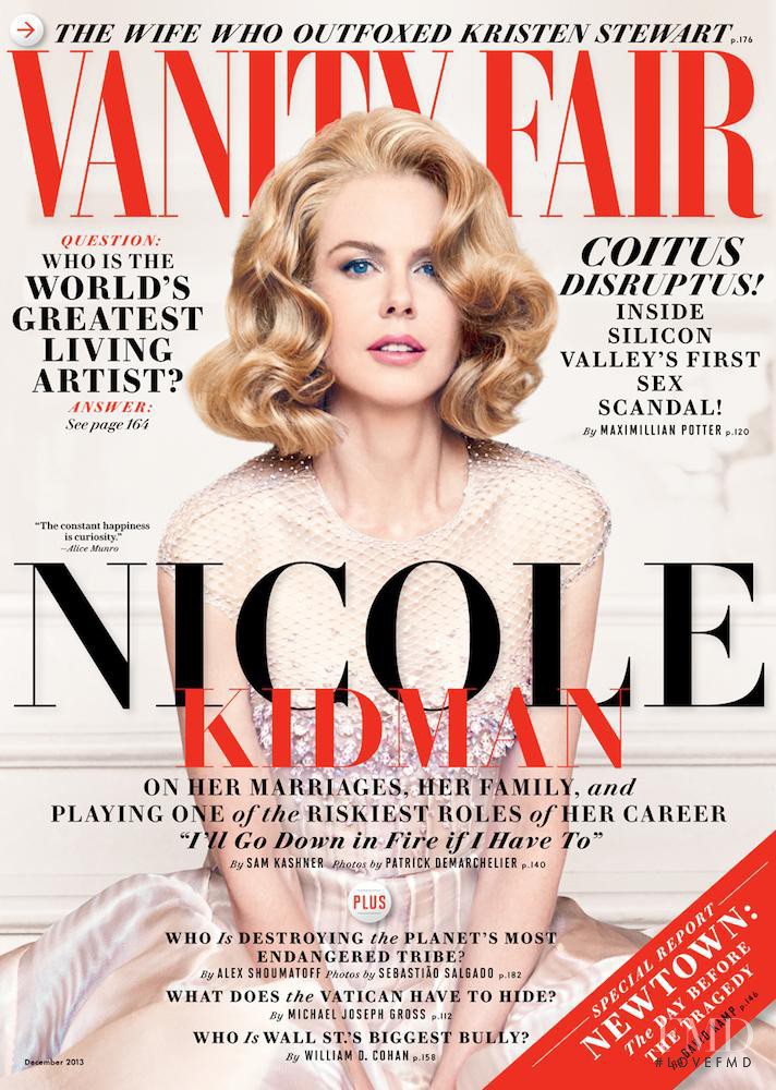 Nicole Kidman featured on the Vanity Fair USA cover from December 2013