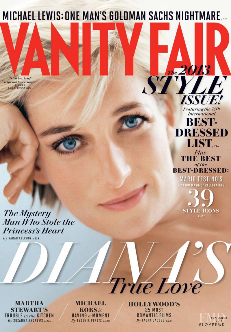 Diana of Wales featured on the Vanity Fair USA cover from September 2013