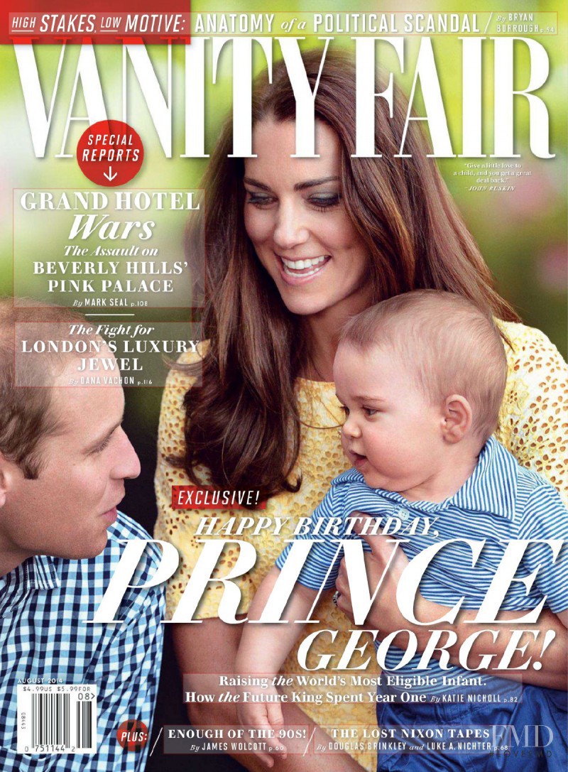 Royal Family featured on the Vanity Fair USA cover from August 2014