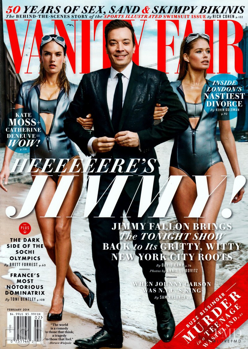 Alessandra Ambrosio, Doutzen Kroes featured on the Vanity Fair USA cover from February 2014